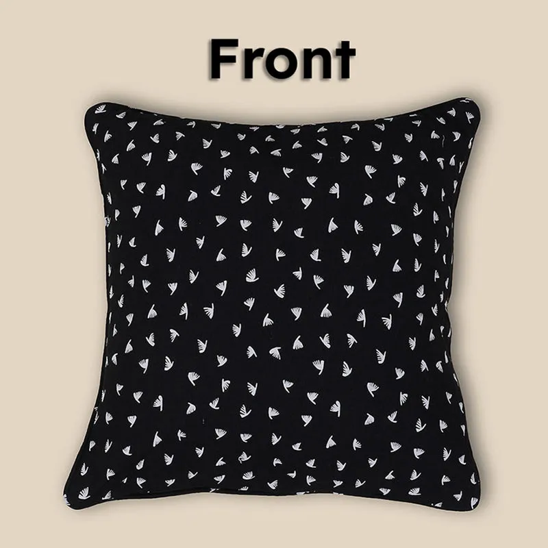 Swayam Viola Printed Cotton Cushion Cover - Set of Two media 4