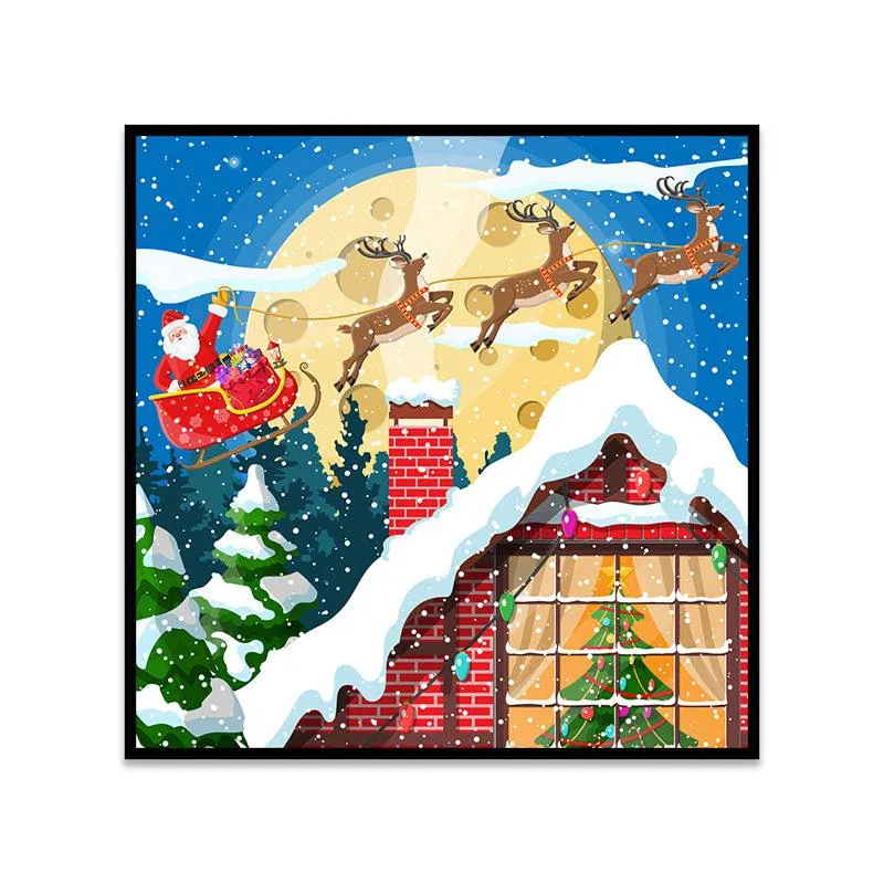 Santa Sleigh of Surprises Wall Painting media 5