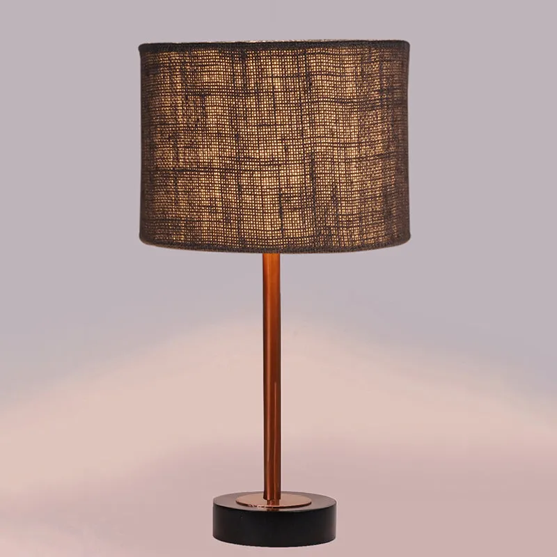 Sienna I Rodin Wooden Table Lamp - Grey,Copper,Black media 5
