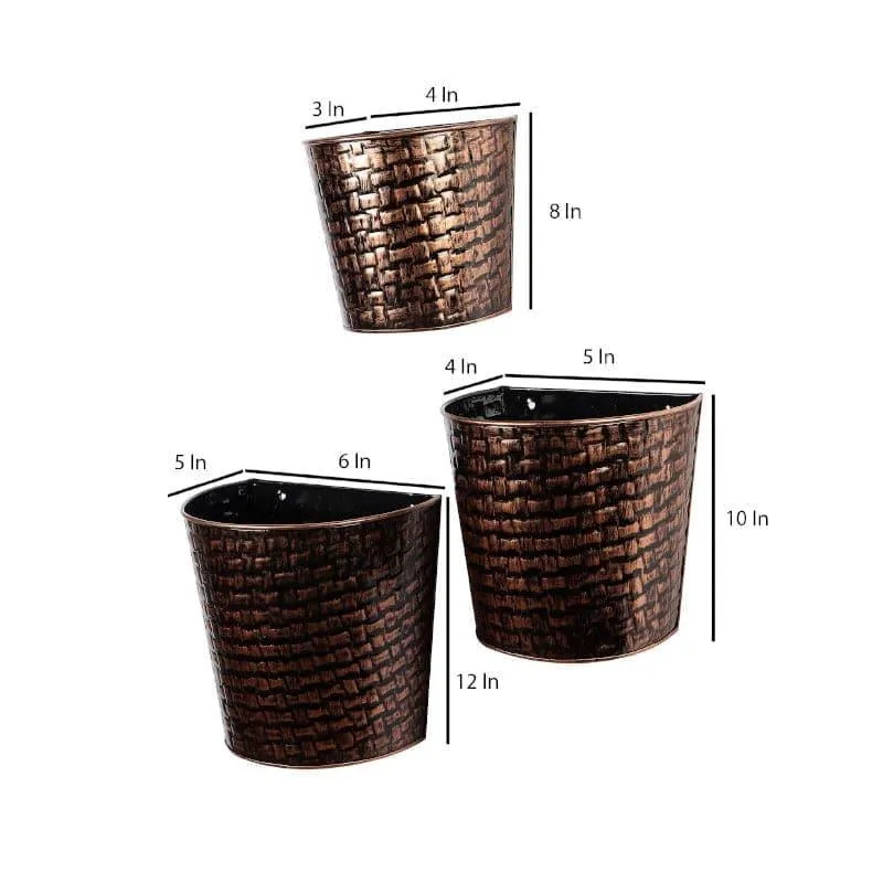 Virika Vasa Planter (Copper) - Set Of Three media 6