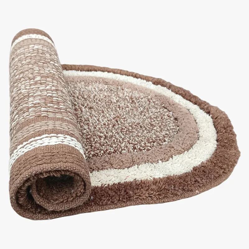 Trenza Cotton Bath Mat - Brown media 5