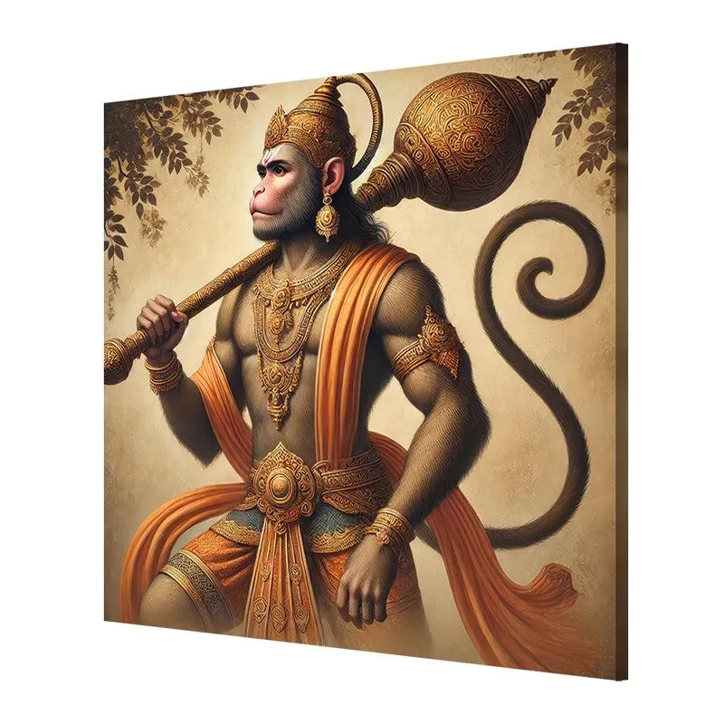 Hanumanta Shoora Wall Painting media 5