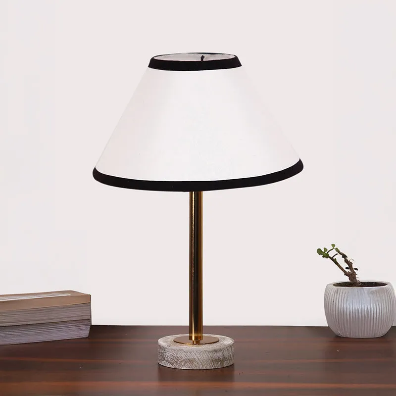 Cotin II Stripe Rodin Wooden Table Lamp - White,Gold,Black media 3