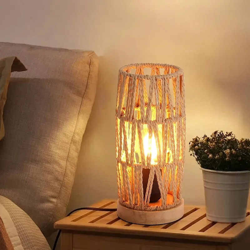 BohoStripe Metal Table Lamp media 6