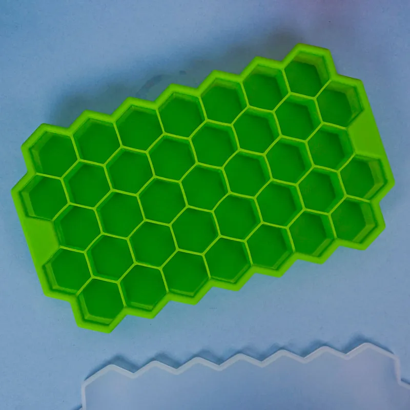 Grid Silicone 37-Cube Ice Mould - Green media 3