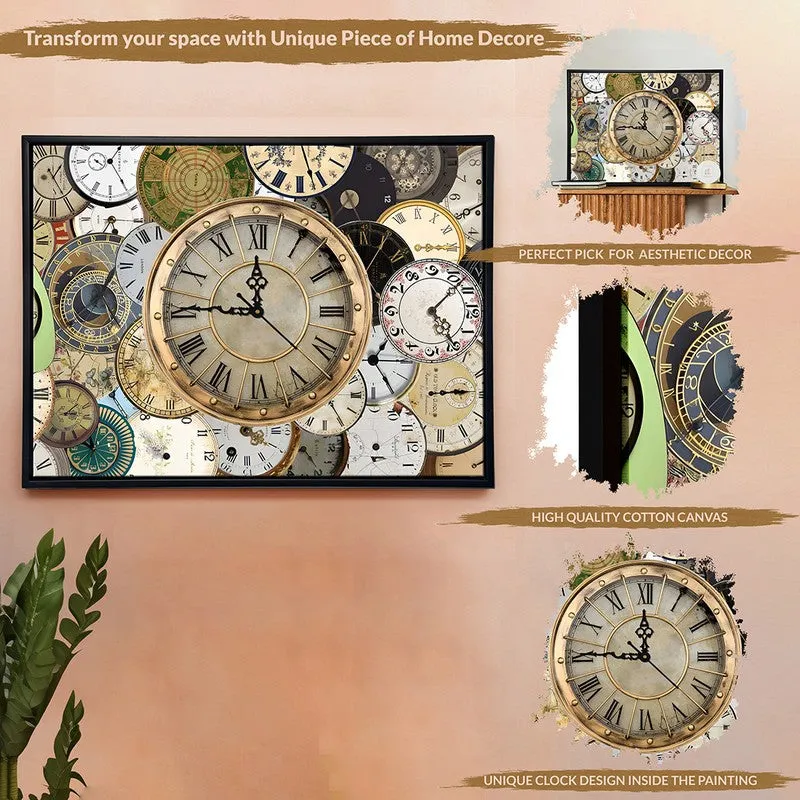 Structured Chaos Wall Art With Clock media 6