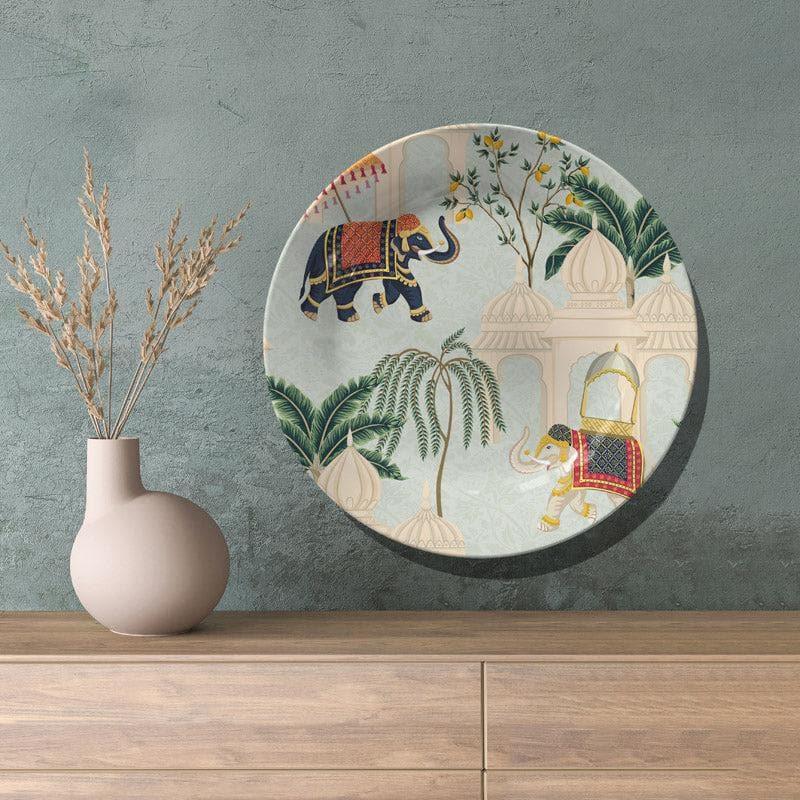 Indian Elephants Heritage Hues Wall Plate media 4