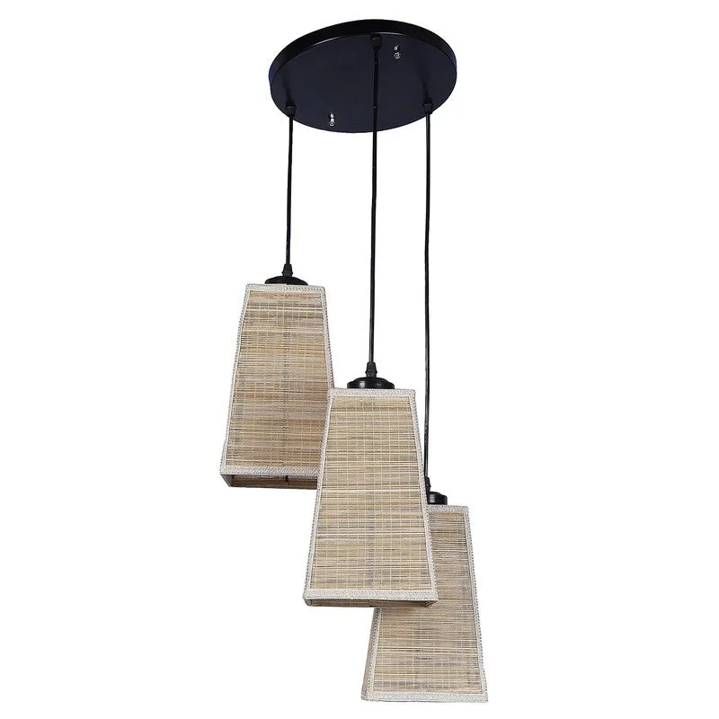 Nightelle Triple Metal Ceiling Lamp - Beige media 4