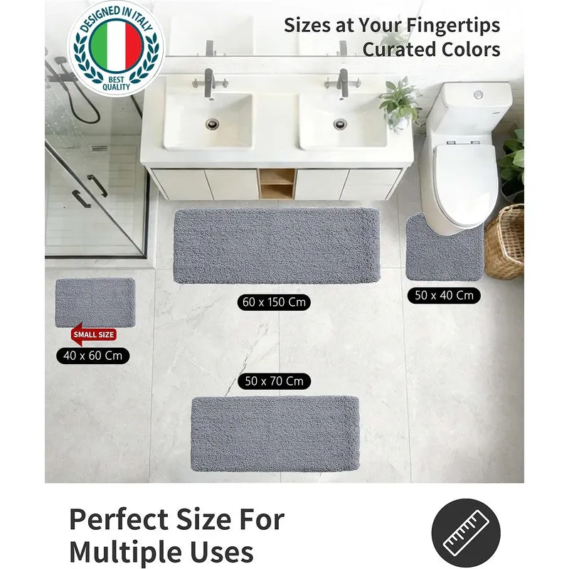 BathEase Anti Skid Bath Mats - Grey media 11