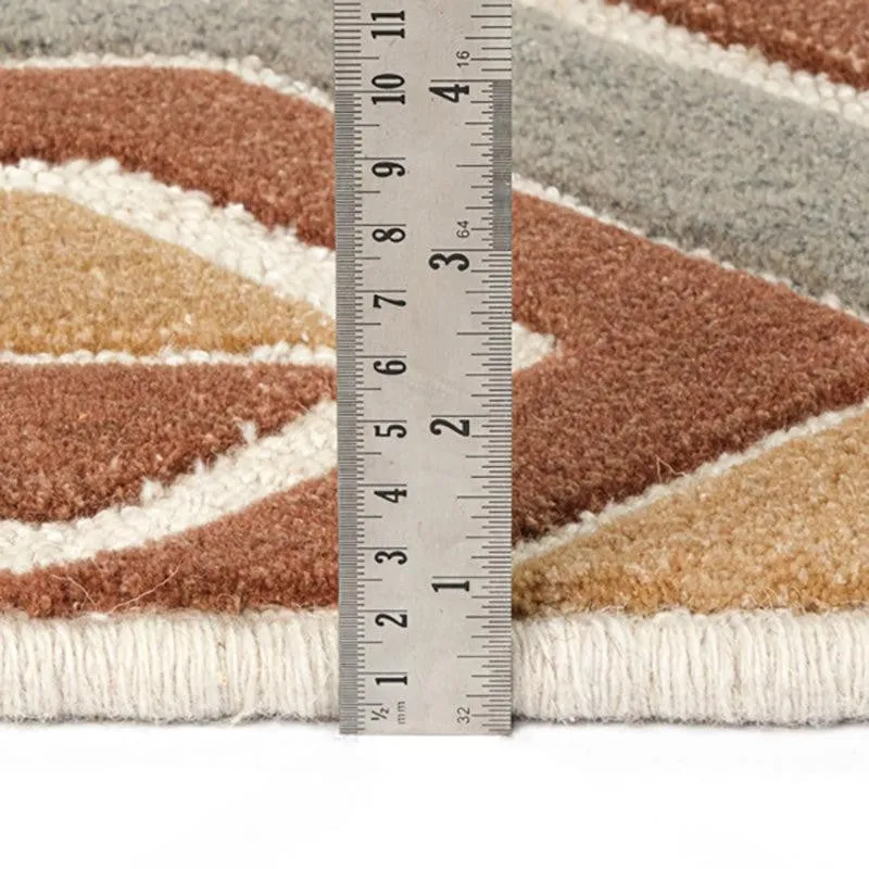 Elpis Hand Tufted Geometric Wool & Nylon Carpet - Blush Pink media 9