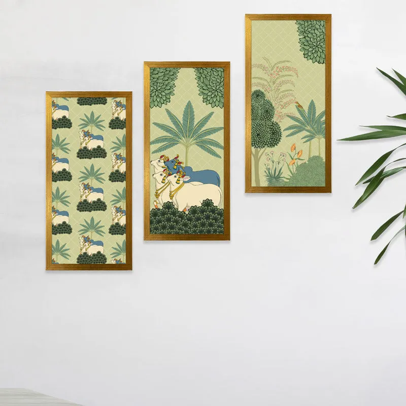 Pichwai Nandi Wall Art media 5