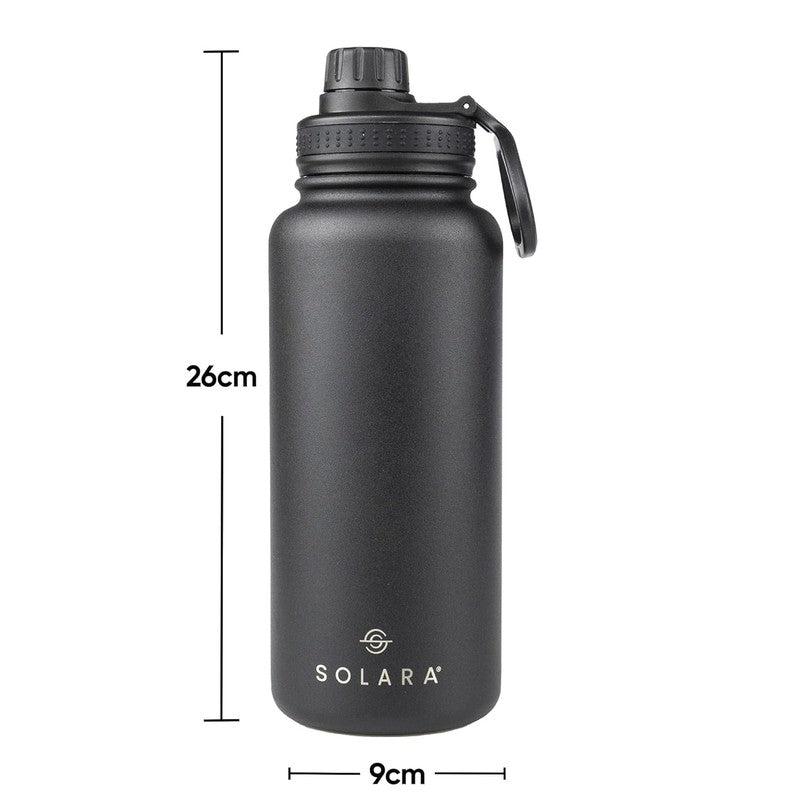 Solara Insulated Stainless Steel Bottle (1000 mL) - Black media 8