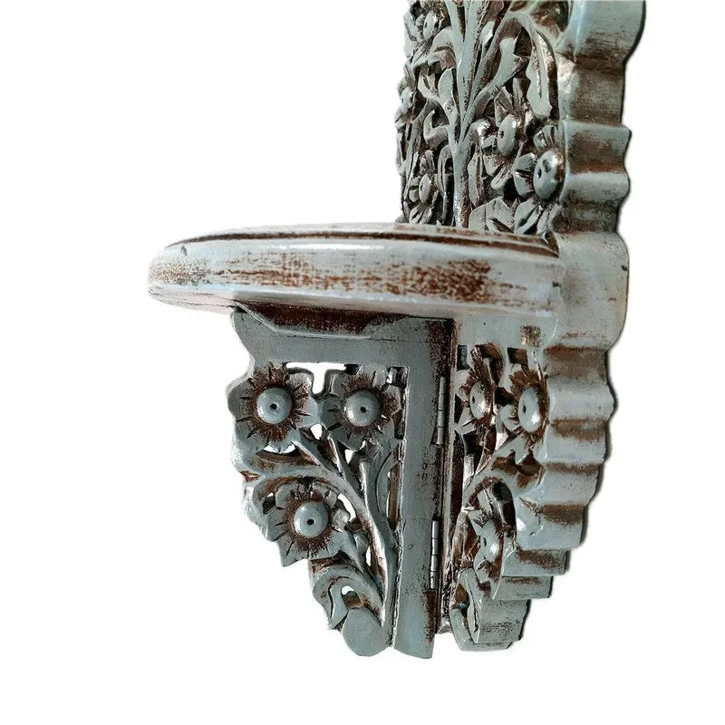 Classic Wall Display Iron Tea Light Candle Holder Shelf media 5