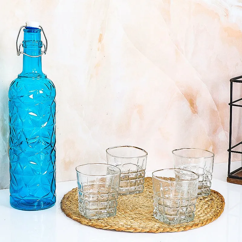 River 1000 mL Water Bottle With 200 mL Glasses - Five Piece Set media 1