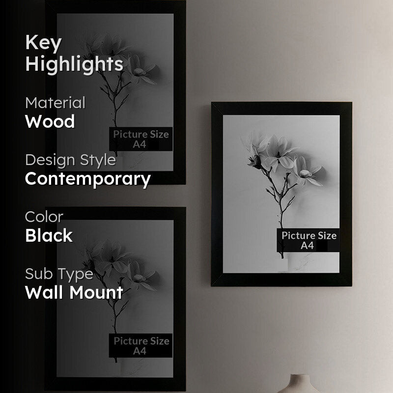 Arabella Photo Frame (Black) - Set of Three media 2
