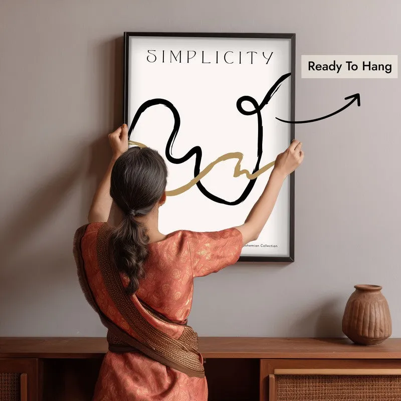 Harmonized Canvas Wall Painting With Black Frame media 6
