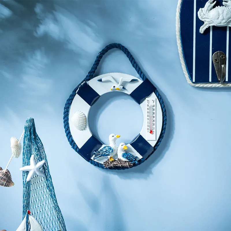 Bouy n Beach Wooden Wall Accent - Blue media 1