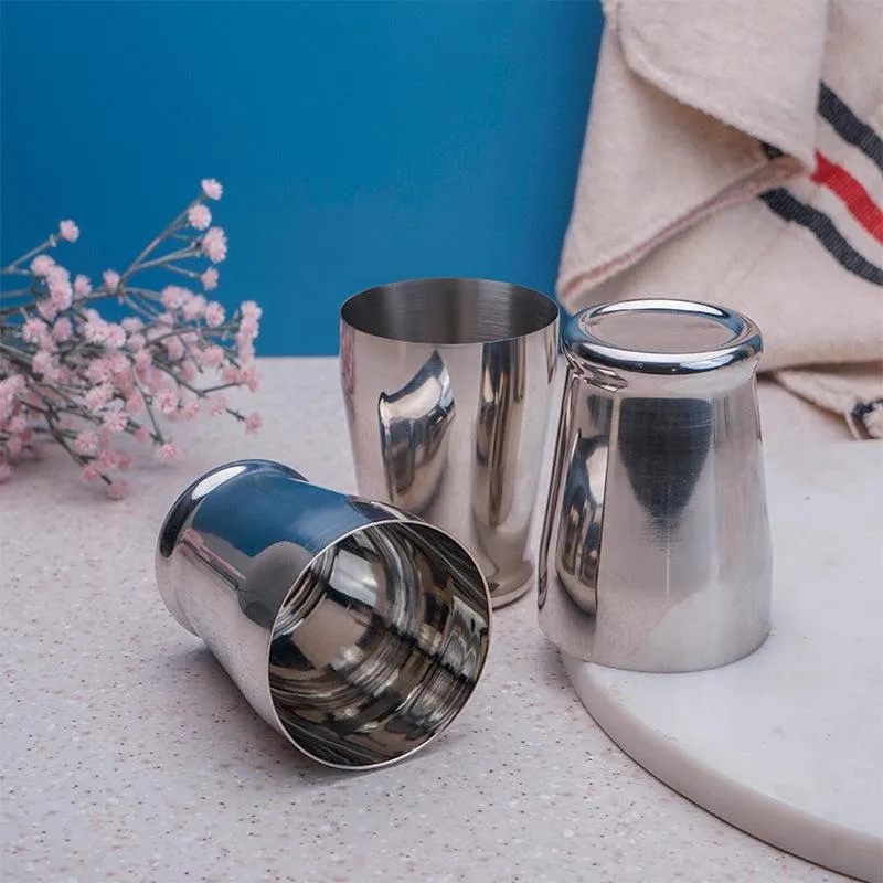 Semos Stainless Steel Tumbler (300 ML) - Set Of Six media 4