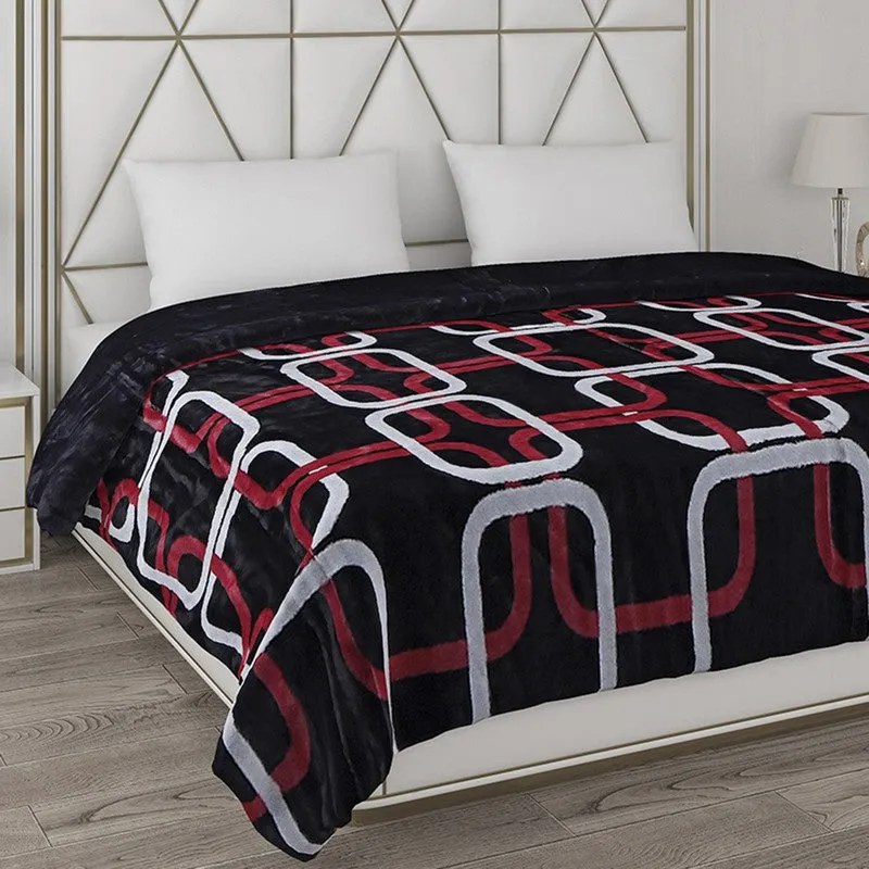 Monte Carlo Block Mosaic Reversible Blanket - 850 GSM media 4