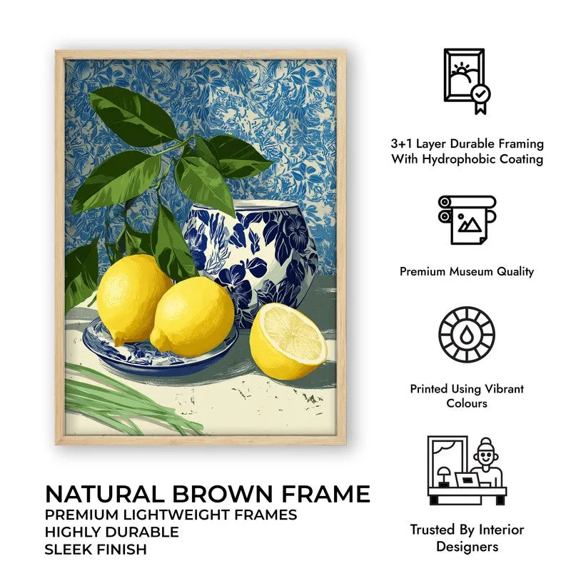 Freshness Canvas Wall Painting - Brown Frame media 10