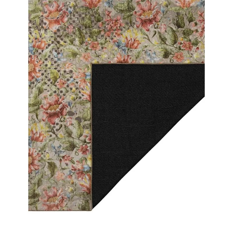 Sumaya Floral Polyester Carpet - Brown media 6