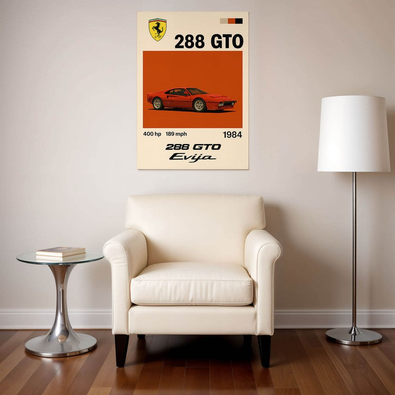 Ferrari 288 GTO Wall Poster