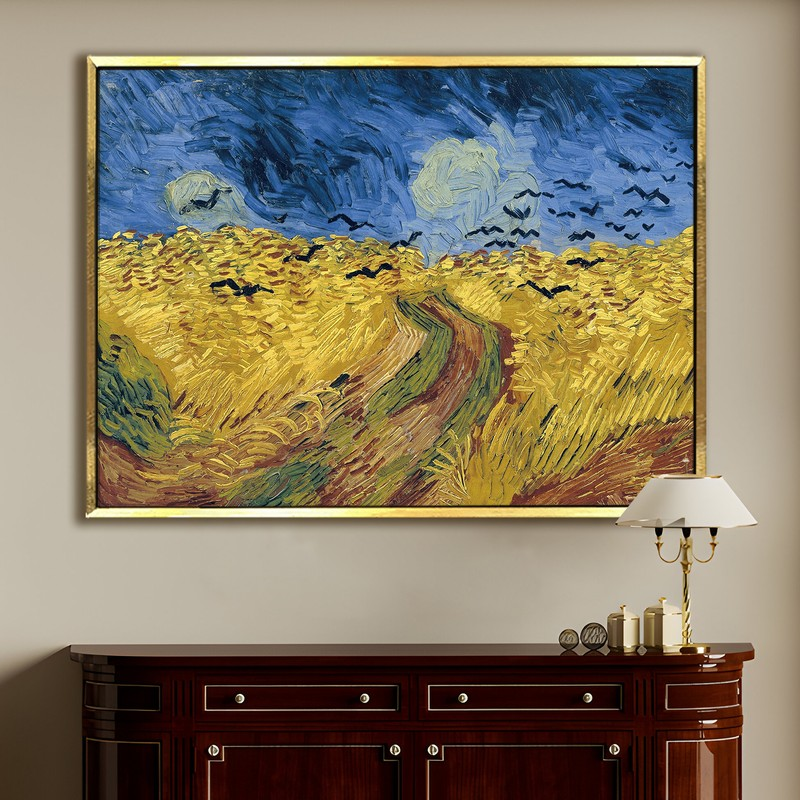 Rural Radiance Canvas Wall Painting With Frame