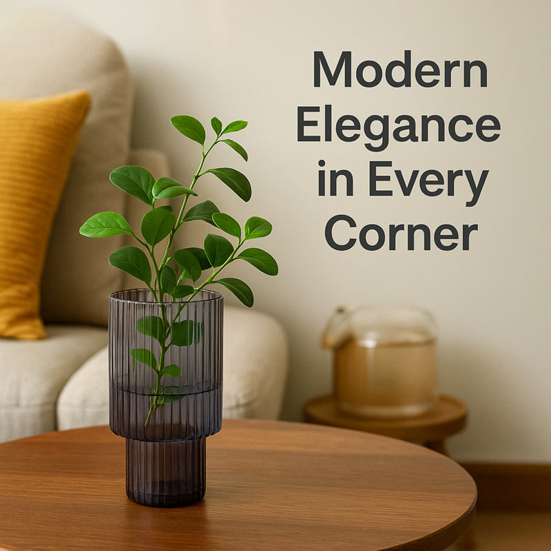 Stria Form Vase - Grey media 3