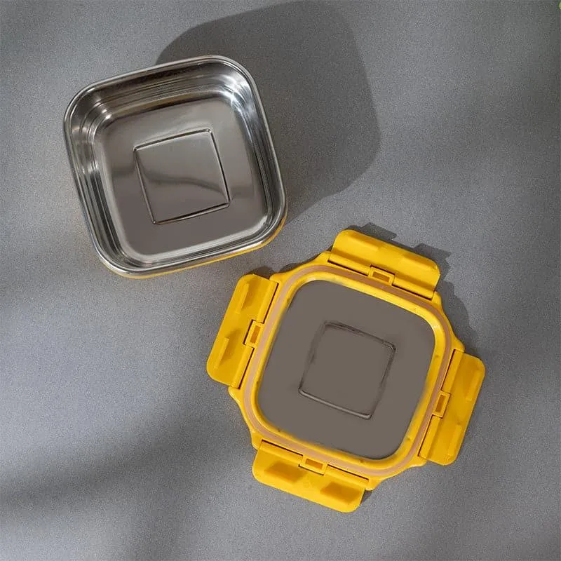 Fresh Savour Microwave Safe Lunch Box (Yellow) - 300 mL media 5