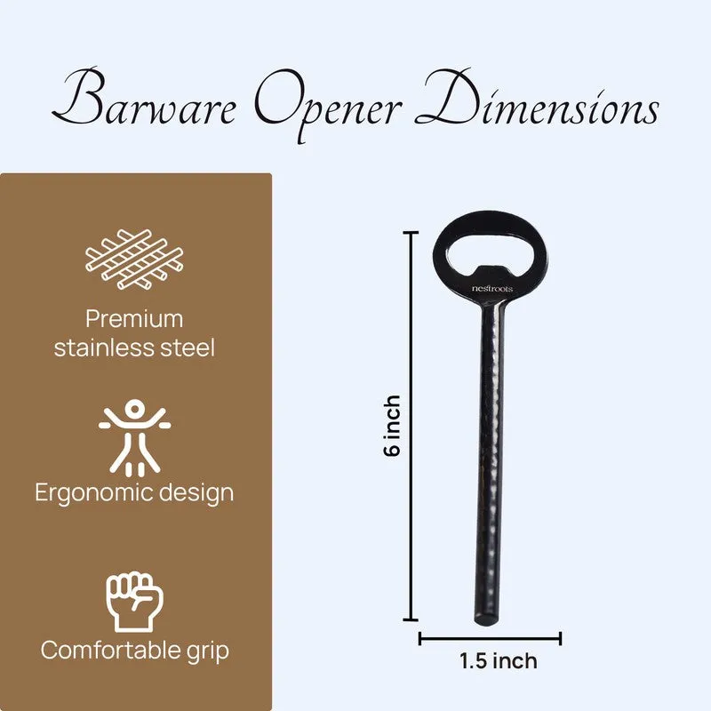 The Smooth Pop Stainless Steel Bottle Opener - Black media 7