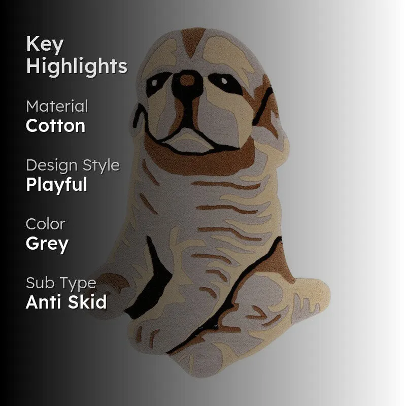 Little Pup Cotton Carpet - Grey media 2