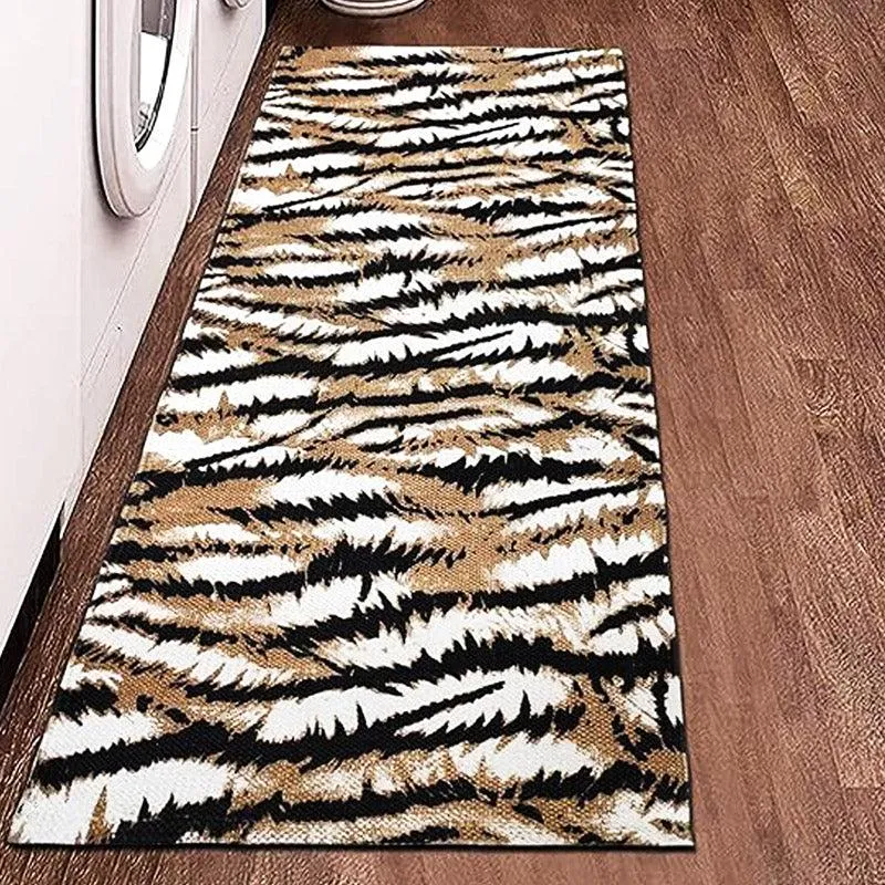 Leopard Stripe Cotton Runner Rug media 4