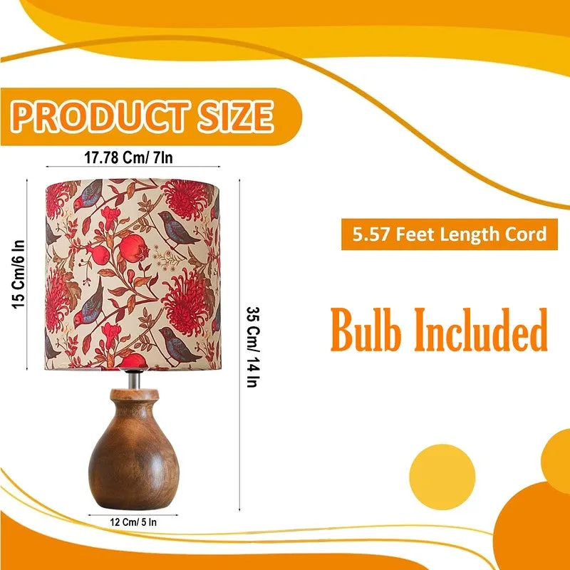 FeatherDrape Wooden Table Lamp media 10