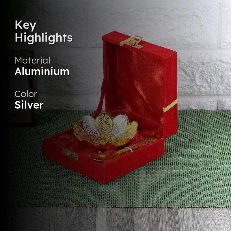 Saama Aluminium Bowl With Spoon media 2