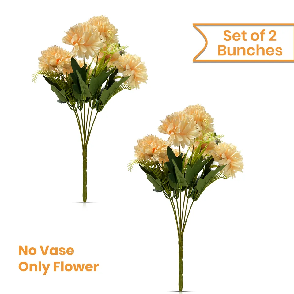 Velour Bloom Artificial Flower - Set of Two media 10