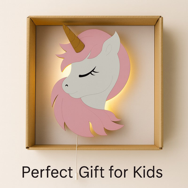 Enchanted Unicorn Battery Operated MDF Wall Lamp media 6