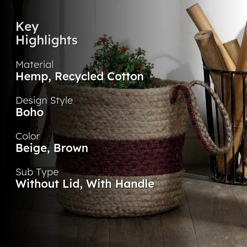 Sirora Natural Fiber Basket media 2