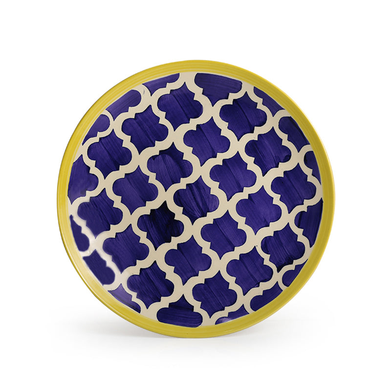 Moroccan Mile Handpainted Ceramic Dinner Set (180 ML) - 8 Piece Set media 5