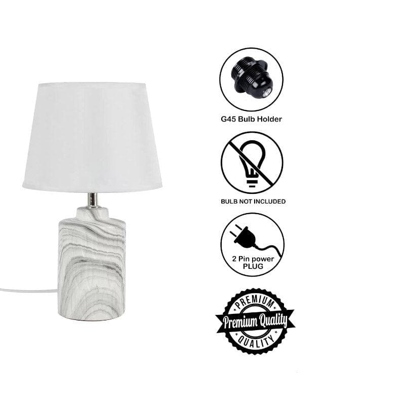 Hedy Ceramic Table Lamp - Grey media 6
