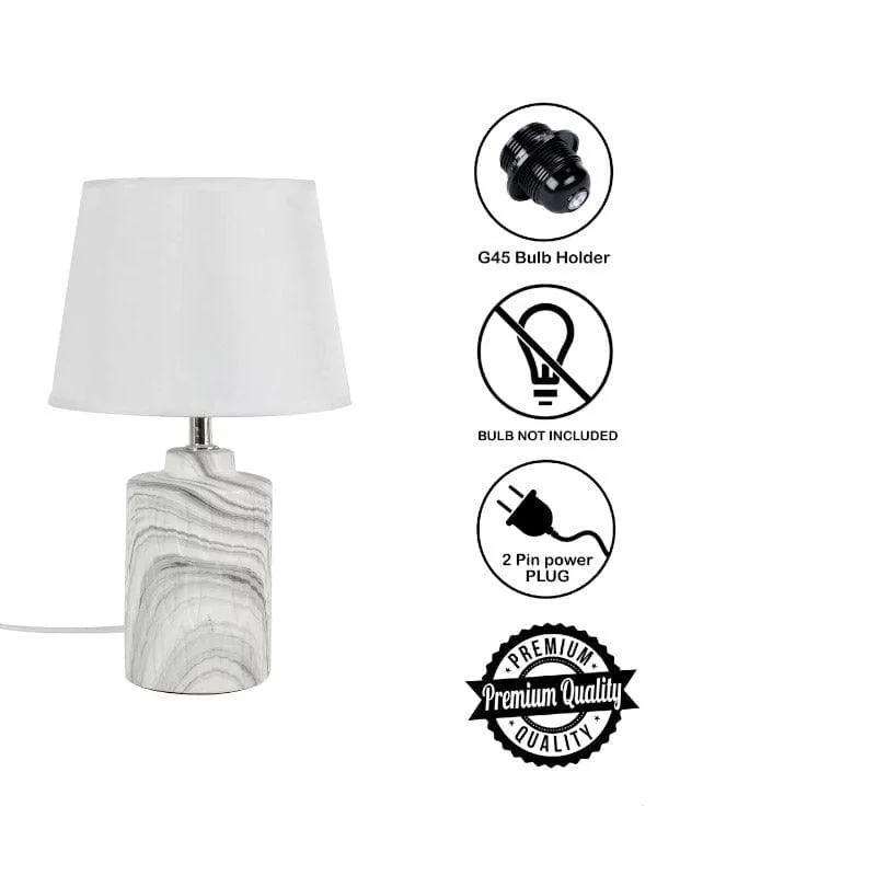 Hedy Ceramic Table Lamp - Grey media 6