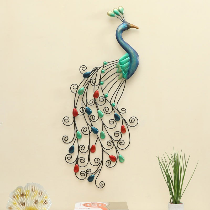 Asher Peacock Metal Wall Accent
