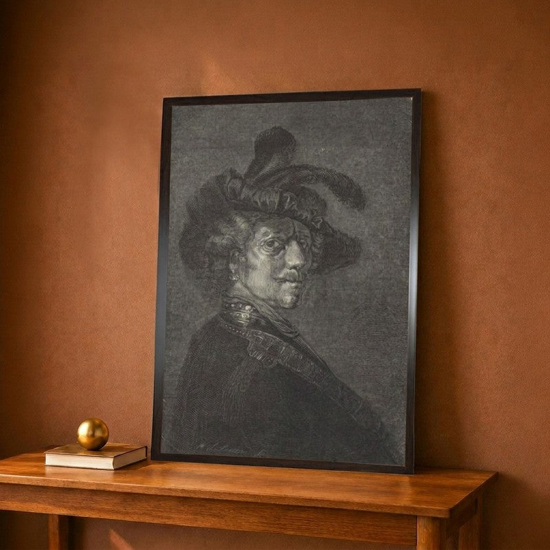 Rembrandt Canvas Wall Painting - 9 x 12 Inches