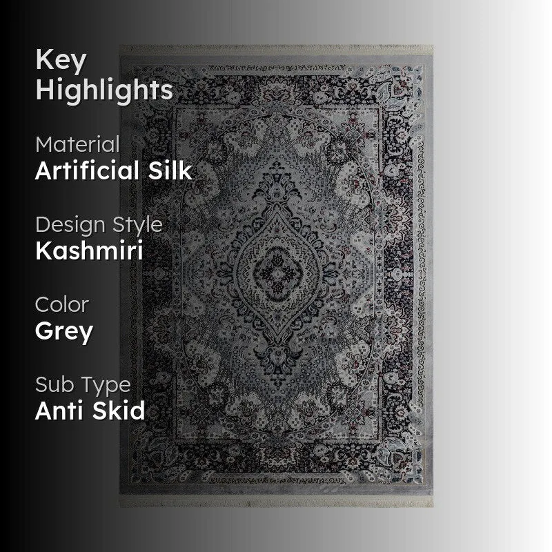 Chinar Art Silk Carpet media 2