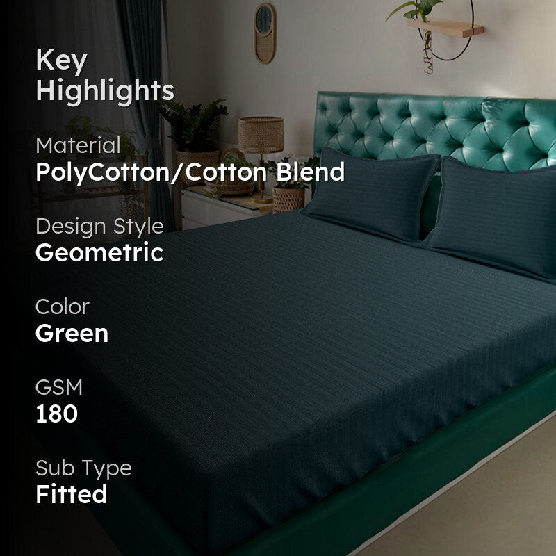 Alora Fitted Bedsheet - 180 GSM media 2