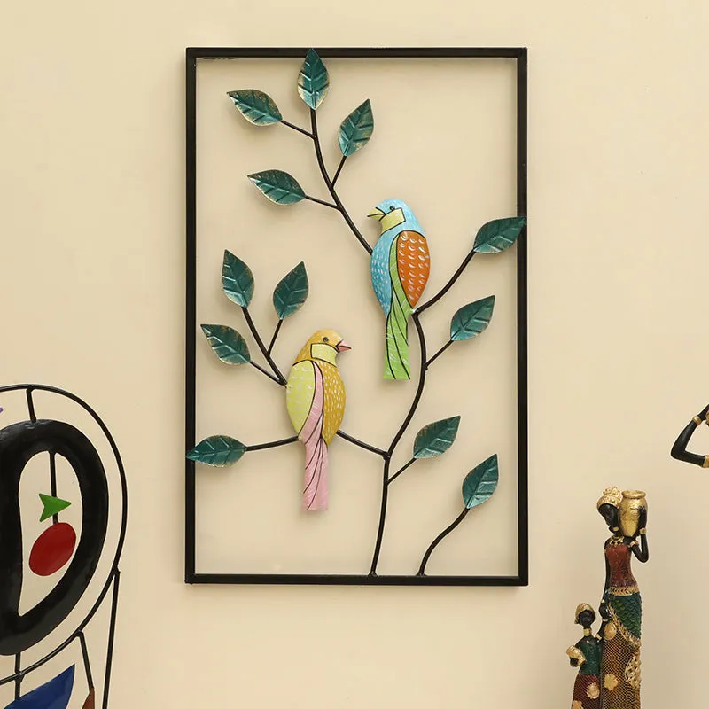 Aviary Bird Duo Metal Wall Accent media 1