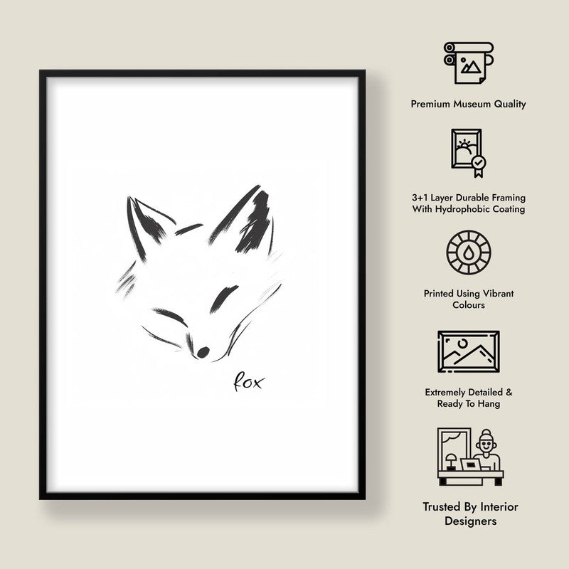 Fox Novo Archival Canvas Wall Art - Black Frame media 8