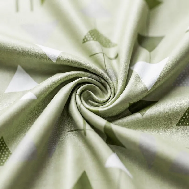 Arrow Truce Cotton Bedsheet (Green) - 144 TC media 5