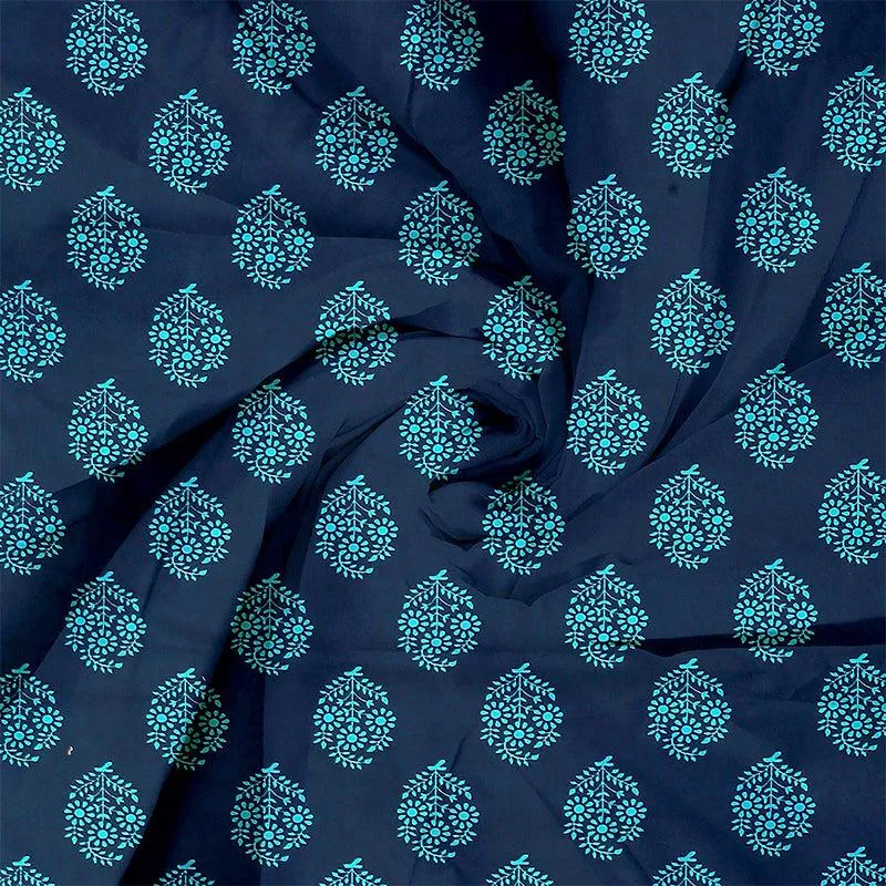 Swayam Dama Ethnic Bedding Set - Blue media 4