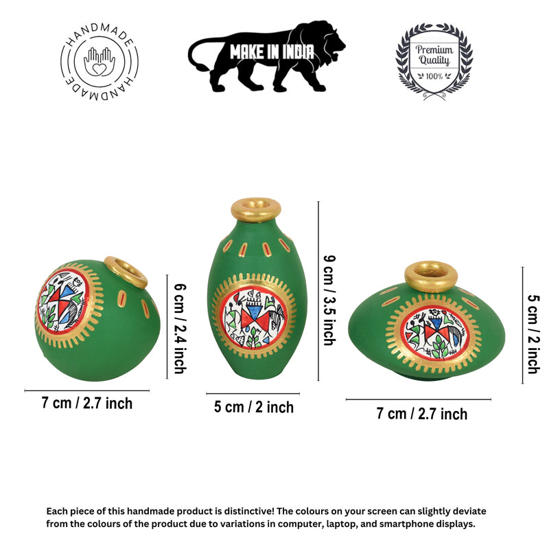Enjora Handpainted Vase - Set Of Three media 6