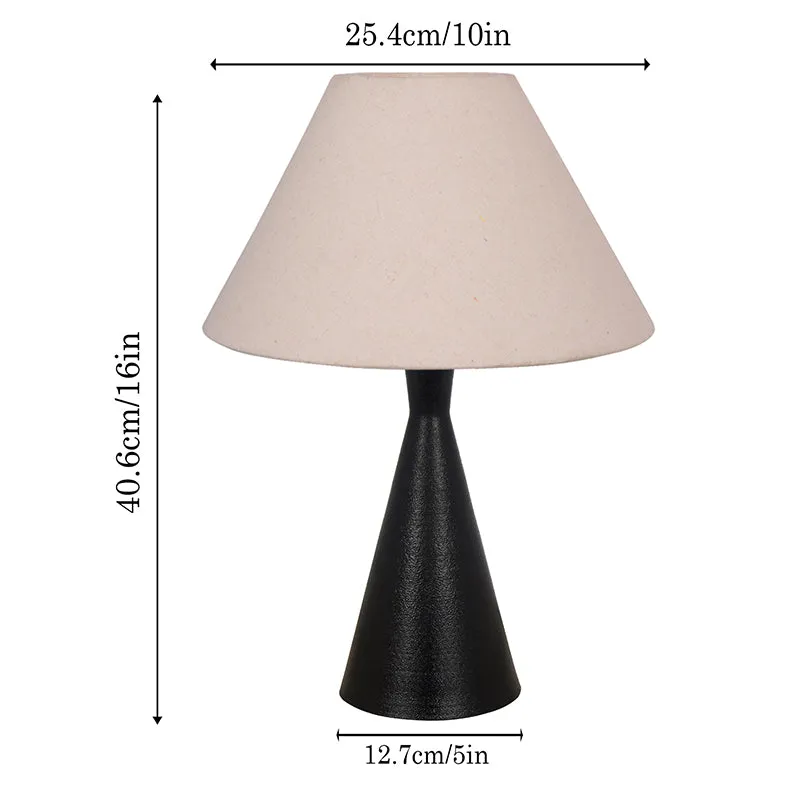 Neux Metal Table Lamp - Ivory,Black media 5